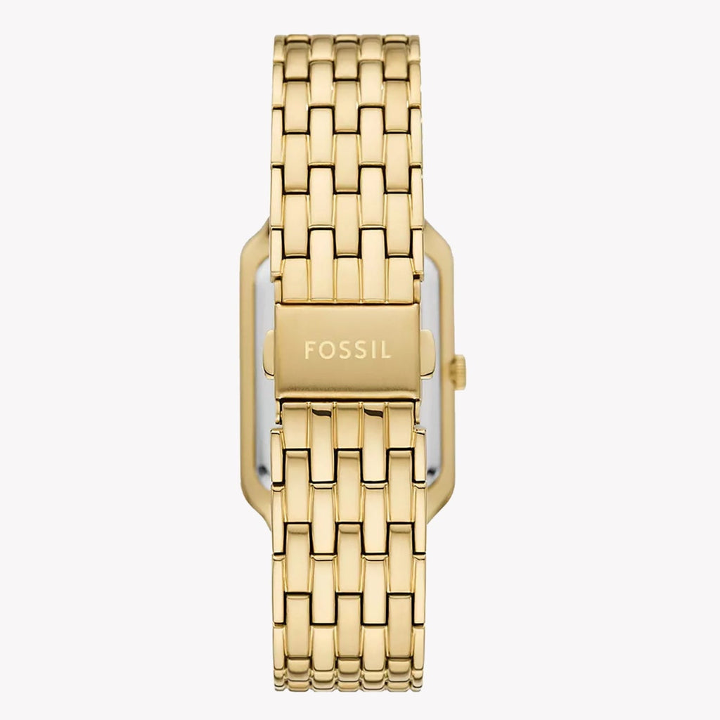 Fossil Raquel Three Hand Mother of Pearl Dial Gold Steel Strap Watch For Women - ES5304