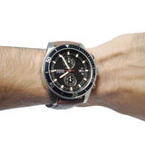 Fossil Wakefield Black Dial Brown Leather Strap Watch for Men - CH2944