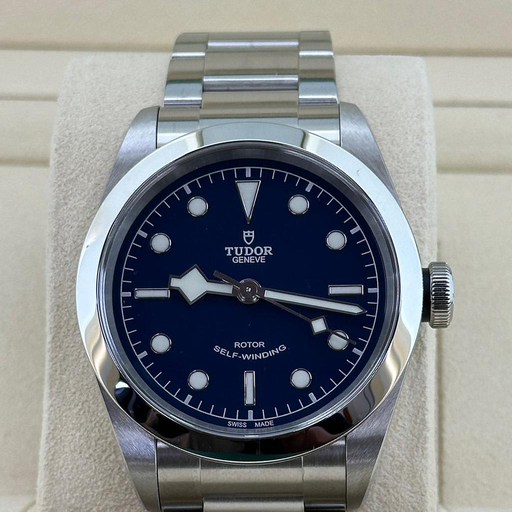 Tudor watch with blue face, d44cd201-58b6-490d