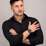 Maserati SFIDA 44mm Black Silicon Chronograph Watch For Men - R8871640002