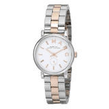 Marc Jacobs Baker White Dial Two Tone Steel Strap Watch for Women - MBM3331