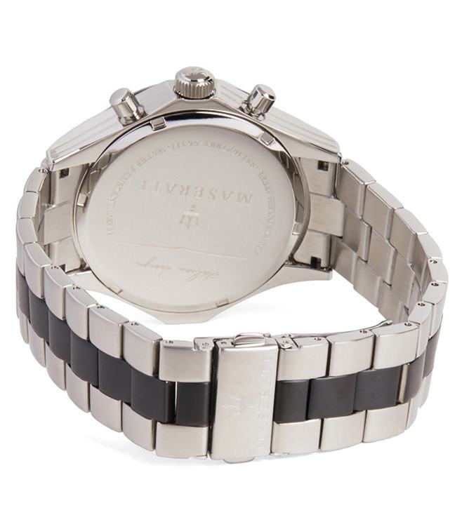 Maserati Circuito Chronograph Black Dial Two Tone Steel Strap Watch For Men - R8873627003