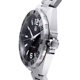 Tag Heuer Formula 1 Stainless Steel 41mm Black Dial Silver Steel Strap Watch for Men - WAZ1112.BA0875