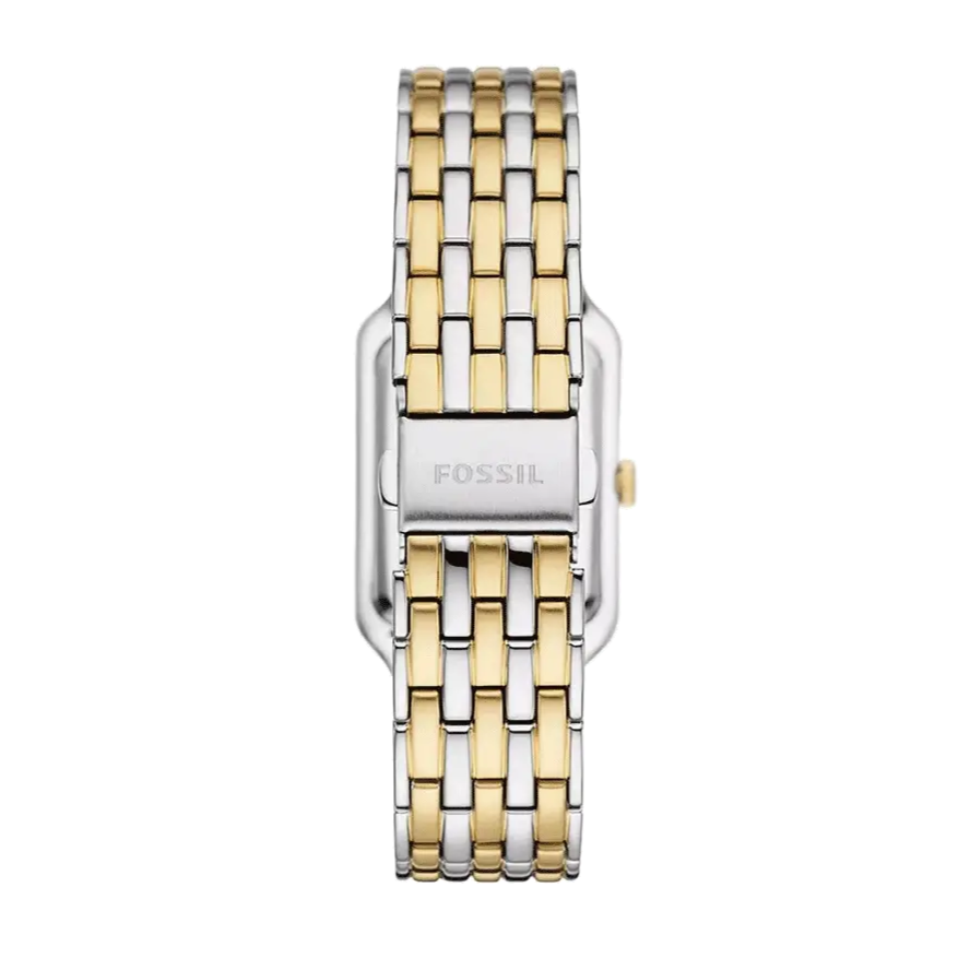 Fossil Raquel Three Hand Mother of Pearl Dial Two Tone Steel Strap Watch For Women - ES5305
