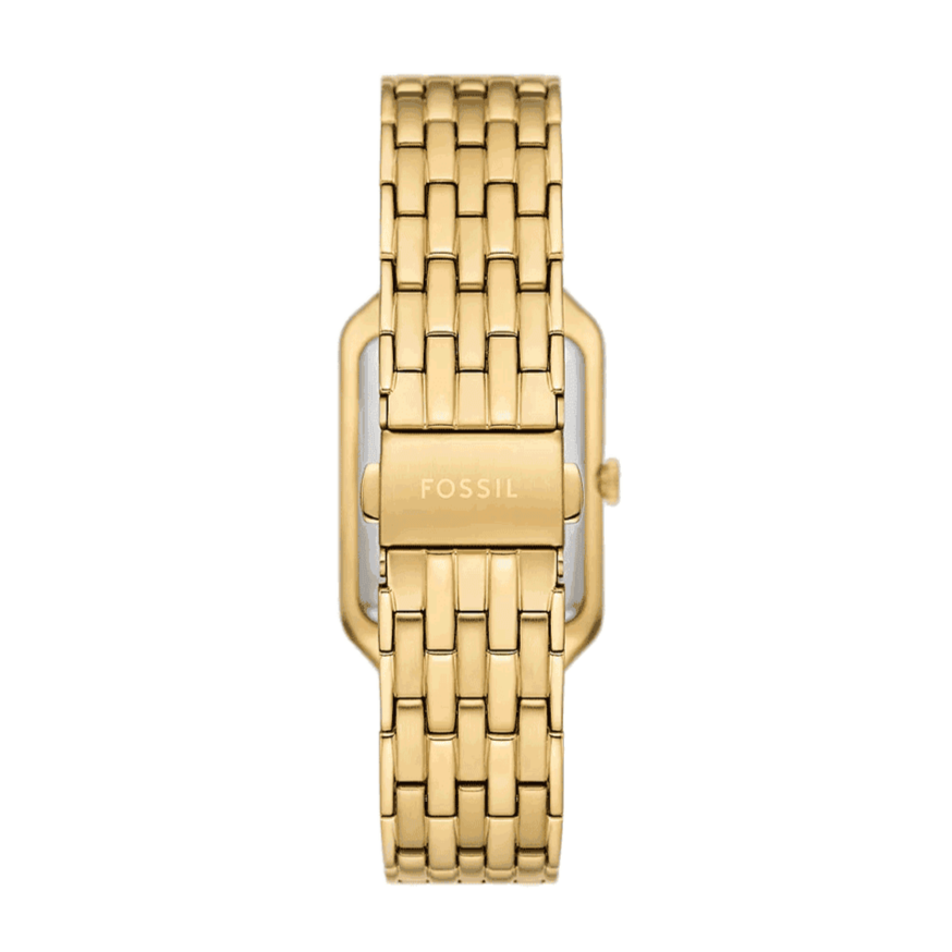 Fossil Raquel Three Hand Date Green Dial Gold Steel Strap Watch For Women - ES5341