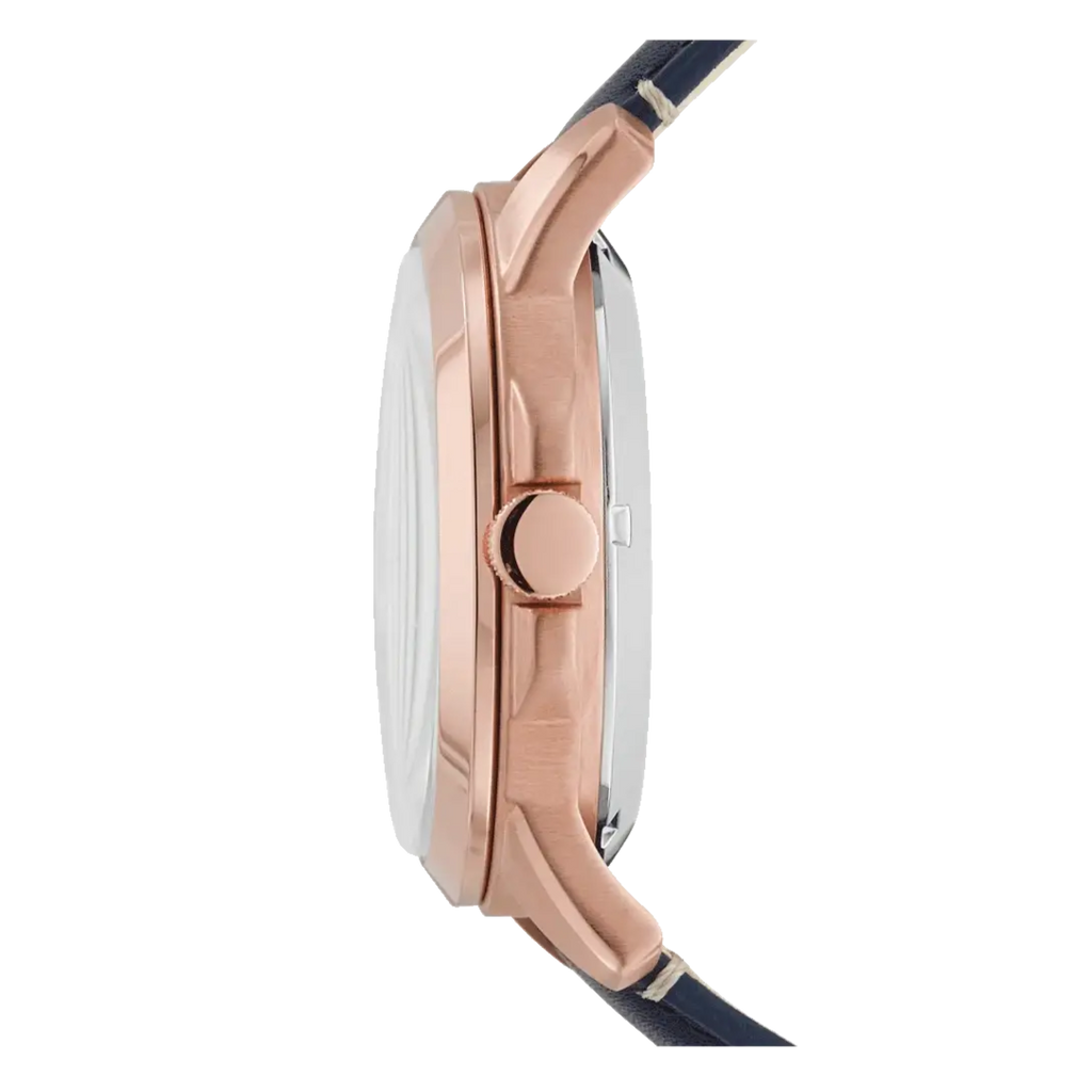 Fossil Grant Twist Multifunction Blue Dial Blue Leather Strap Watch for Men - ME1162