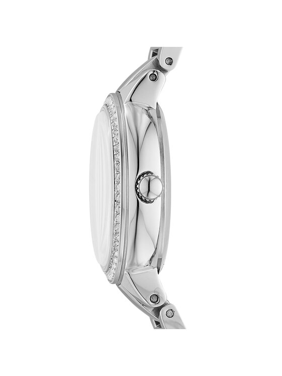 Fossil Virginia Taupe Dial Silver Steel Strap Watch for Women - ES4147