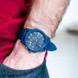 Armani Exchange AX1327 Blue Watch on Wrist
