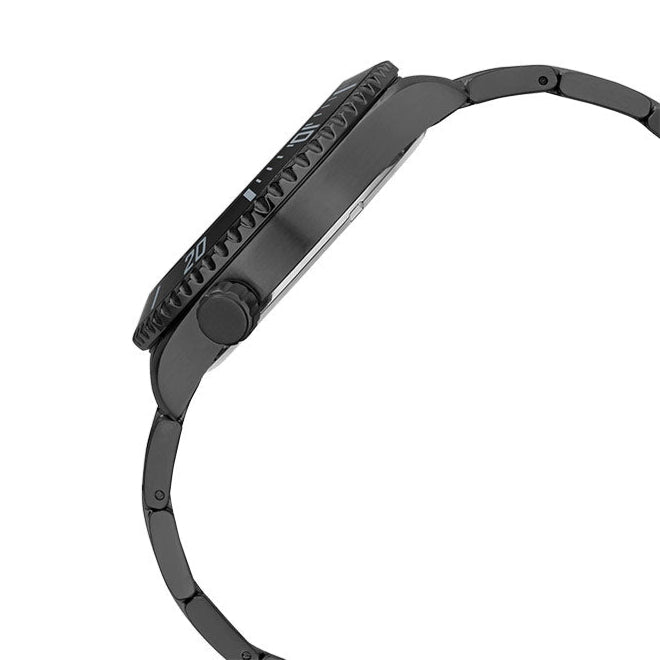 Guess Axel Multifunction Black Dial Black Steel Strap Watch For Men - GW0488G3