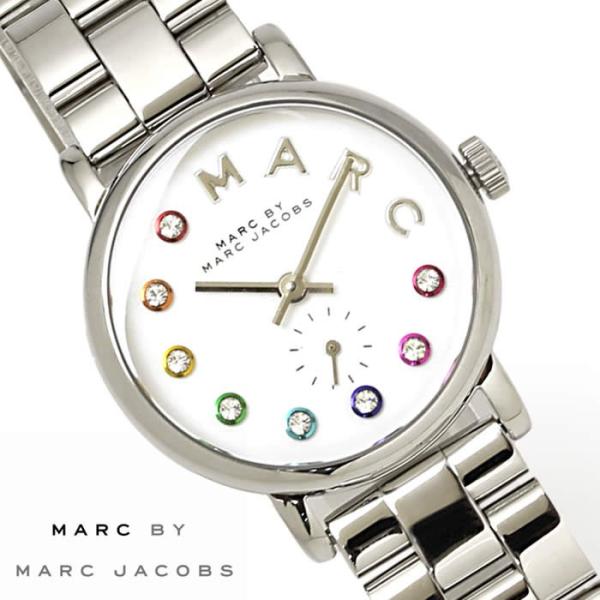 Marc Jacobs Baker Dexter White Dial Silver Steel Strap Watch for Women - MBM3423