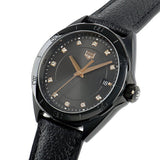 Tag Heuer Formula 1 Quartz Diamonds Black Dial Black Leather Strap Watch for Women - WBJ1317.FC8230