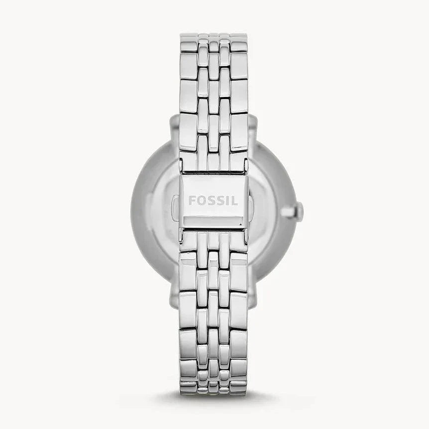 Fossil Jacqueline White Dial Silver Steel Strap Watch for Women - ES3920