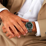 Maserati Competizione Chronograph Black Dial Silver Steel Strap Watch For Men - R8873600008