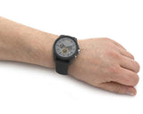 Grey XL watch on wrist