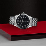 Tudor 1926 watch M91650-0002 with black dial and stainless steel bracelet