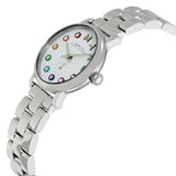 Marc Jacobs Baker Dexter White Dial Silver Steel Strap Watch for Women - MBM3423