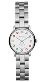 Marc Jacobs Baker Dexter White Dial Silver Steel Strap Watch for Women - MBM3423