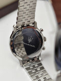 Maserati Epoca Chronograph Blue Dial Silver Steel Strap Watch For Men - R8873618024