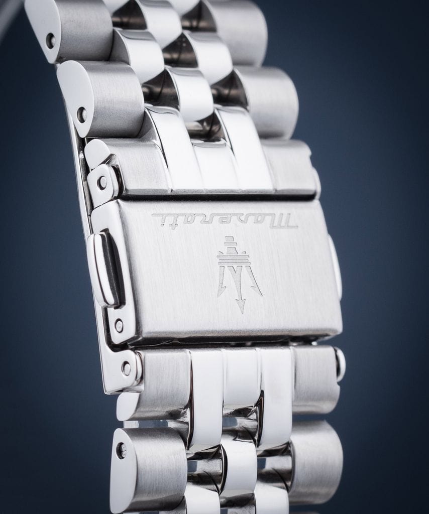 Maserati Epoca Chronograph Blue Dial Silver Steel Strap Watch For Men - R8873618024