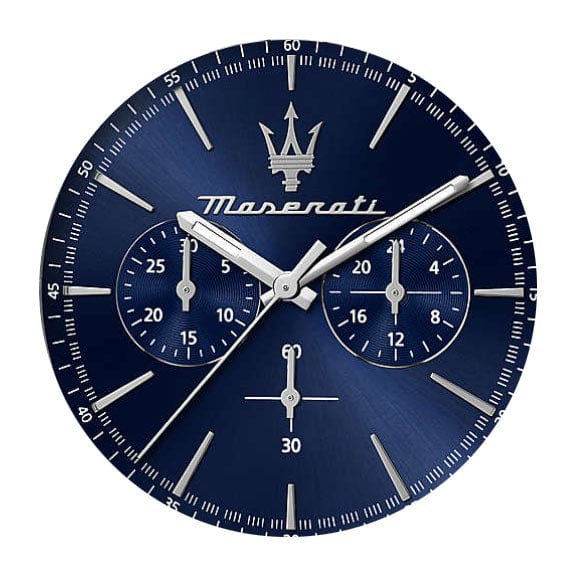 Maserati Epoca Chronograph Blue Dial Silver Steel Strap Watch For Men - R8873618024