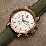 Maserati Epoca Chronograph White Dial Black Leather Strap Watch For Men - R8871618016