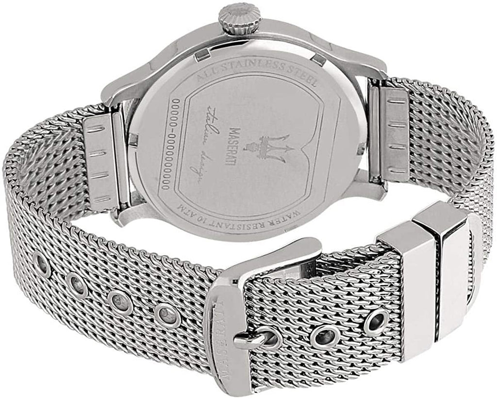 Maserati Epoca Grey Dial Grey Mesh Bracelet Watch For Men - R8853118002