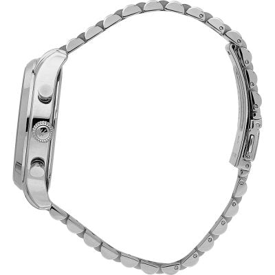 Maserati Competizione Chronograph White Dial Silver Steel Strap Watch For Men - R8853100017