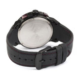 Maserati Ingegno Chronograph Black Dial Black Leather Strap Watch For Men - R8871619003