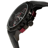 Maserati Ingegno Chronograph Black Dial Black Leather Strap Watch For Men - R8871619003