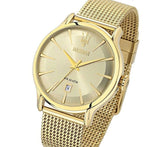 Maserati Epoca Golden Dial Golden Mesh Bracelet Watch For Men - R8853118003