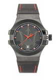 Maserati Potenza 3H STR Black Dial 42mm Leather Strap Watch For Men - R8851108010