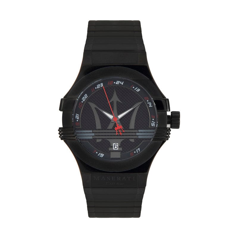Maserati Potenza 42mm Black Analog Dial Black Strap Watch For Men - R8853108003