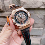 Maserati Potenza Skeleton Limited Edition Dial Black Strap Watch For Men - R8821108026