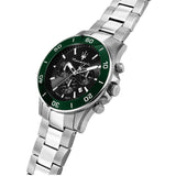 Maserati Competizione Chronograph Black Dial Silver Steel Strap Watch For Men - R8873600008