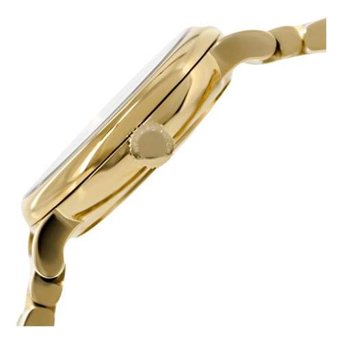 Marc Jacobs Baker Green Dial Gold Steel Strap Watch for Women - MBM3249