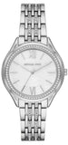 Michael Kors Mindy White Dial Silver Steel Strap Watch For Women - MK7075
