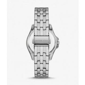 Michael Kors Pilot Quartz Silver Dial Silver Steel Strap Watch For Women - MK7368