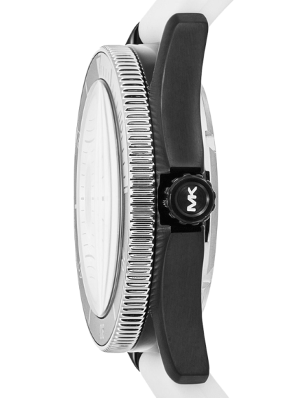 Michael Kors Maritime Analog White Dial White Silicone Strap Watch for Men - MK9159