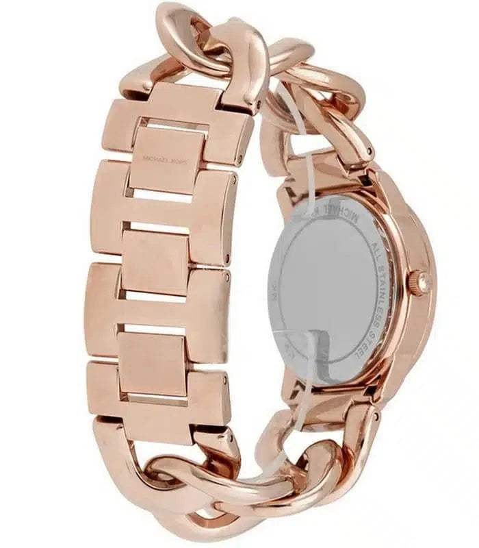 Michael Kors Nini Quartz Crystals Rose Gold Dial Rose Go Watch For Women - MK3236
