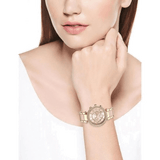 Michael Kors Parker Gold Dial Two Tone Steel Strap Watch for Women - MK6326