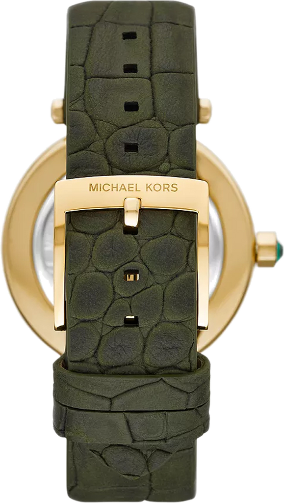 Michael Kors Parker Green Dial Green Leather Strap Watch For Women - MK4724