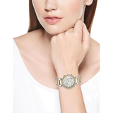 Michael Kors Parker White Dial Two Tone Steel Strap Watch for Women - MK5626