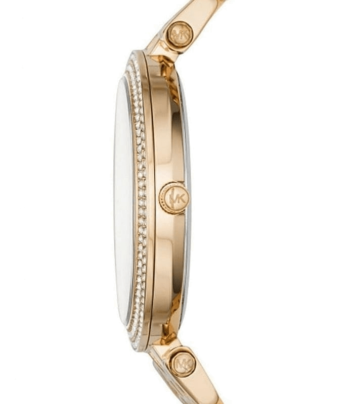 Michael Kors Parker Mother of Pearl Dial Two Tone Steel Strap Watch for Women - MK6400