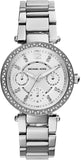 Michael Kors Parker Silver Dial Silver Steel Strap Watch for Women - MK5615
