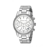 Michael Kors Ritz Silver Dial Silver Steel Strap Watch for Women - MK6428