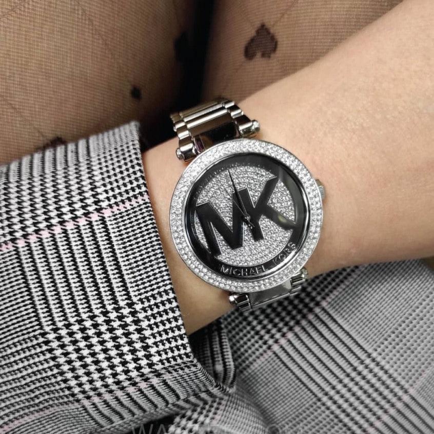 Michael Kors Parker Silver Dial Silver Steel Strap Watch for Women - MK5925