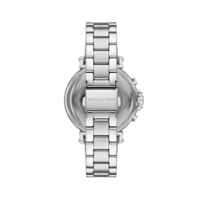 Michael Kors Maren Chronograph Silver Dial Silver Steel Strap Watch for Women - MK7495