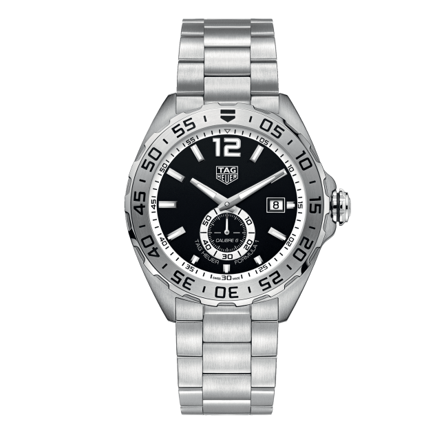 Tag Heuer Formula 1 Automatic Black Dial Silver Steel Strap Watch for Men - WAZ2012.BA0842