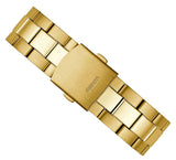 Guess Axle Multifunction Black Dial Gold Steel Strap Watch For Men - GW0488G2