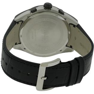 Hugo Boss Onyx Black Dial Black Leather Strap Watch for Men - 1513367